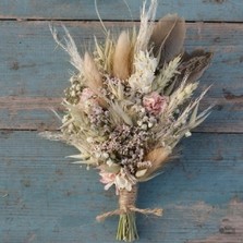 Pampas Prairie Blush Lapel Corsage