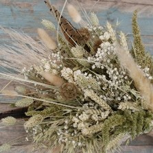 Pampas Prairie Neutral Wedding Bouquet