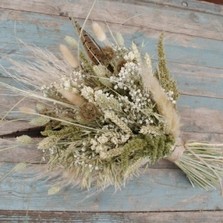 Pampas Prairie Neutral Wedding Bouquet