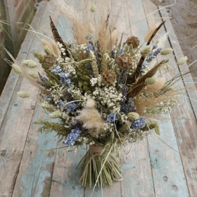 Pampas Prairie Sky Wedding Bouquet