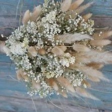 Pampas Boho Purity Wedding Bouquet