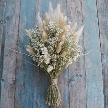 Pampas Boho Purity Wedding Bouquet