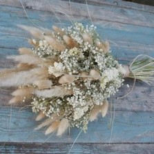 Pampas Boho Purity Wedding Bouquet