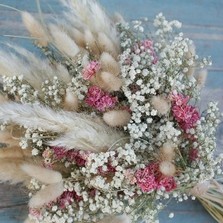 Pampas Boho Candyfloss Wedding Bouquet