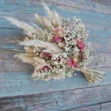 Pampas Boho Candyfloss Wedding Bouquet