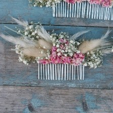 Pampas Boho Candyfloss Hair Comb