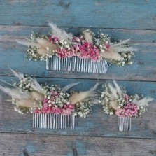 Pampas Boho Candyfloss Hair Comb