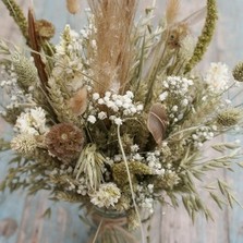 Pampas Prairie Neutral Jam Jar Posy