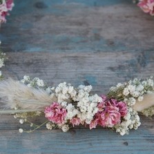 Pampas Boho Candyfloss Hair Crown