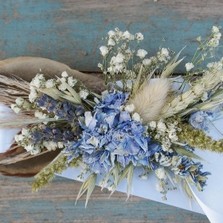 Pampas Prairie Sky Wrist Corsage