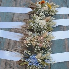 Pampas Prairie Sky Wrist Corsage