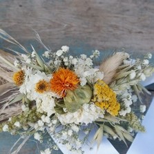 Pampas Prairie Amber Wrist Corsage