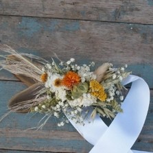 Pampas Prairie Amber Wrist Corsage