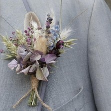 Hydrangea Chic Buttonhole