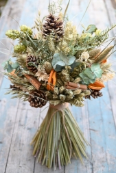 Christmas Dried Flower Rustic Country Large Bouquet