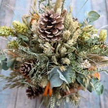 Christmas Dried Flower Rustic Country Large Bouquet