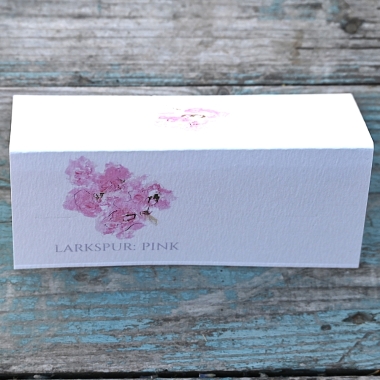 Pack of 12 Larkspur Pink Folded Place Name Cards