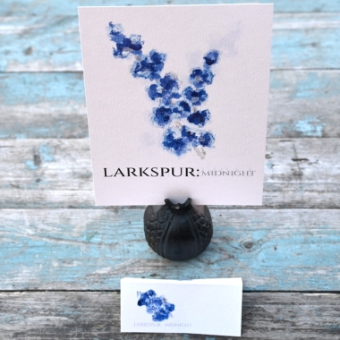 Larkspur Midnight Table Name A5 Double Sided Card