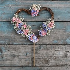 Boho Blossom Cake Heart