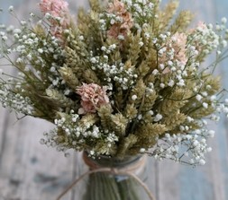 Boho Blossom Jam Jar Posy