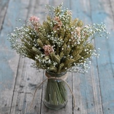 Boho Blossom Jam Jar Posy