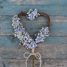 Boho Blues Heart Wand