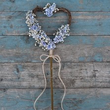 Boho Blues Heart Wand