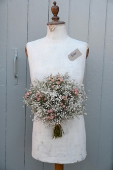 Boho Blush Pink Rose Wedding Bouquet