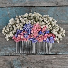 Boho Candy Blues Hair Comb