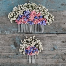 Boho Candy Blues Hair Comb