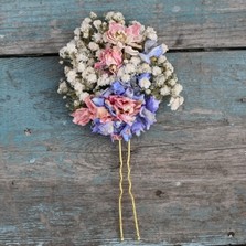 Boho Candy Blues Hair Pin