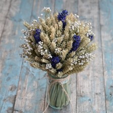 Boho Midnight Jam Jar Posy