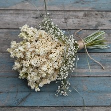 Boho Purity Larkspur Cloud Wedding Bouquet