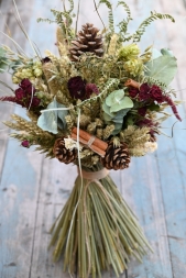 Christmas Dried Flower Red Rose Large Bouquet