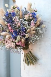 Cornflower Rose Carnival  Wedding Bouquet