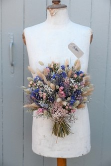 Cornflower Rose Carnival  Wedding Bouquet