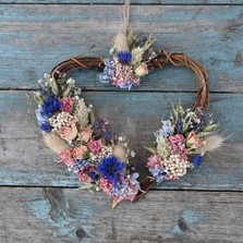 Cornflower Rose Carnival Hanging Heart