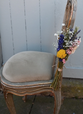 DIY Festival Meadow Chair, Cake, Table Decoration Flowers