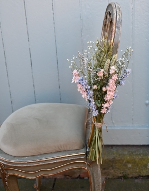 DIY Meadow Pastels Chair, Cake, Table Decoration Flowers