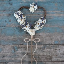 Lavender Twist Daisy Heart Wand