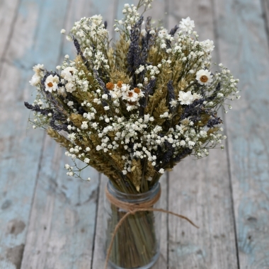Lavender Twist Daisy Jar Posy