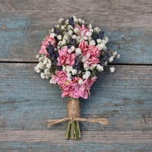 Lavender Twist Pinks Buttonhole