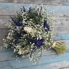 Lavender Twist Thistle Wedding Bouquet