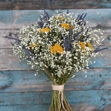 Lavender Twist Yellows Wedding Bouquet