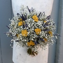 Lavender Twist Yellows Wedding Bouquet