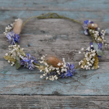 Meadow Blue Dainty Hair Crown