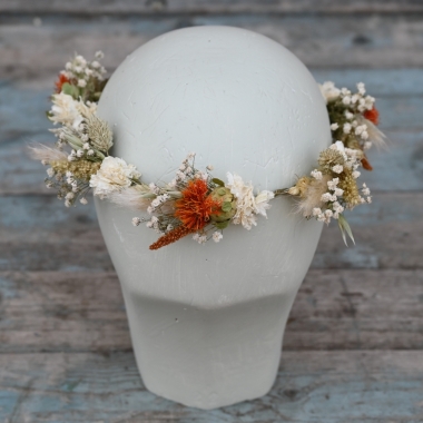 Meadow Orange Dainty Hair Crown