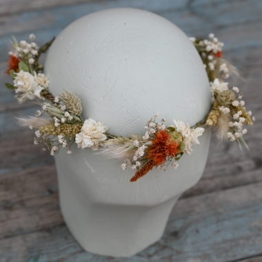 Meadow Orange Dainty Hair Crown