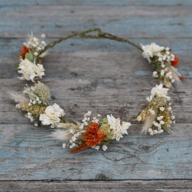 Meadow Orange Dainty Hair Crown