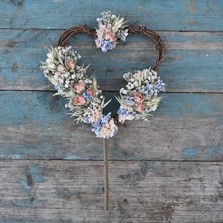 Meadow Pastel Heart Cake Topper